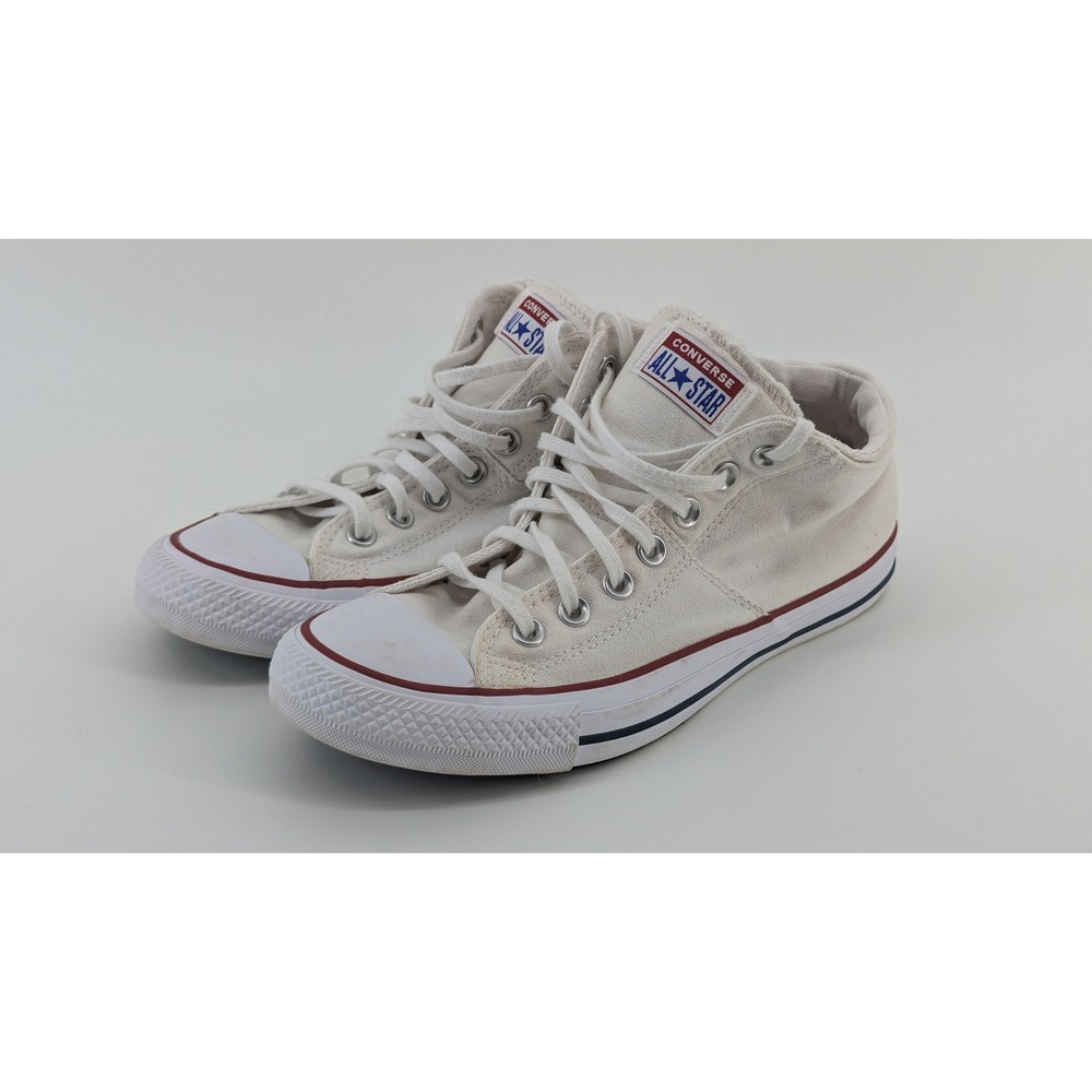 Converse Chuck Taylor All Star Madison Mid White Canvas Shoes 563511F Womens 9